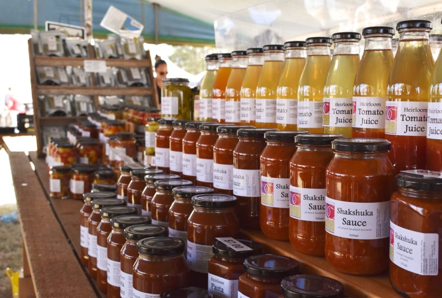 A selection of freah hand-made produce